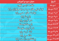 دوره آموزشی آکادمی مونت دی ماه 1399