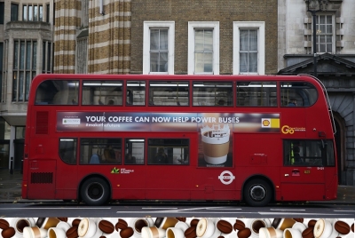 استفاده از تفالۀ قهوه برای تامین سوخت اتوبوس‌های لندن
