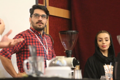 محمد حاجی بابایی نفر دوم مسابقه دم آوری قهوه