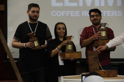 نفرات برتر مسابقه دم آوری قهوه
