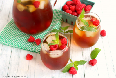 Raspberry Mint Iced Tea چای یخ